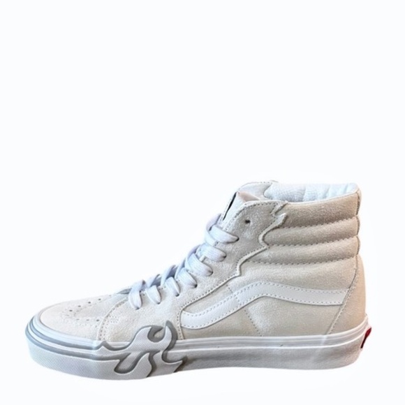 VANS Sk8 High Flame Mens Beige White Shoes Size‎ 7.5